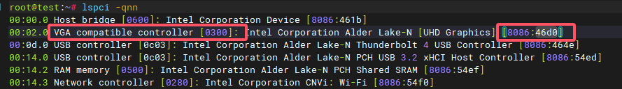 lspci 显示替换后的设备 ID